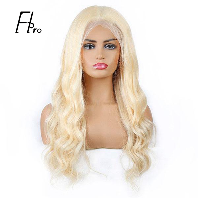 613# Blonde Wig Body Wave 4x4 Lace Closure Wig with Natural Hairline